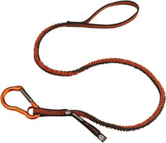 Ergodyne - 38" Tool Lanyard - Carabiner Connection, 60" Extended Length, Gray - Eagle Tool & Supply