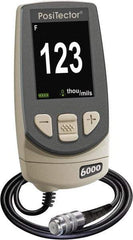 Made in USA - 0 to 250 mil Color LCD Coating Thickness Gage - For Use with PosTector 200, 6000, DPM, SPG & UTG Probes - Eagle Tool & Supply