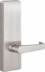 Stanley - 10" OAL Reversible Unrated Flatbar - 32 to 36" Door Width, Satin Stainless Steel Finish, Grade 1, 2100 Series - Eagle Tool & Supply