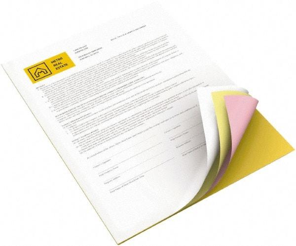 Xerox - 8-1/2" x 11" Canary, Goldenrod, Pink & White Digital Carbonless Paper - Use with Laser Copiers, Laser Printers - Eagle Tool & Supply