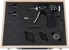Fowler - 6 to 10mm, 58mm Deep, Pistol Grip Electronic Bore Gage - Up to 0.004mm Accuracy, 0.001mm Resolution, Data Output - Eagle Tool & Supply