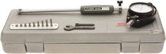 SPI - 10 Anvil, 0.7 to 1-1/2" Dial Bore Gage - 0.0001" Graduation, 6" Gage Depth, Accurate to 0.0003", Carbide Ball - Eagle Tool & Supply