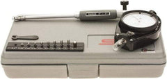 SPI - 9 Anvil, 0.4 to 0.7" Dial Bore Gage - 0.0001" Graduation, 4" Gage Depth, Accurate to 0.0003", Carbide Ball - Eagle Tool & Supply