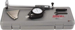 SPI - 11 Anvil, 2 to 6" Dial Bore Gage - 0.0005" Graduation, 6" Gage Depth, Accurate to 0.00065", Carbide Ball - Eagle Tool & Supply