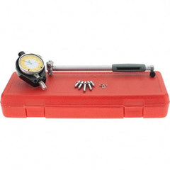 SPI - 6 Anvil, 1.4 to 2.4" Dial Bore Gage - 0.0005" Graduation, 6" Gage Depth, Accurate to 0.00065", Carbide Ball - Eagle Tool & Supply