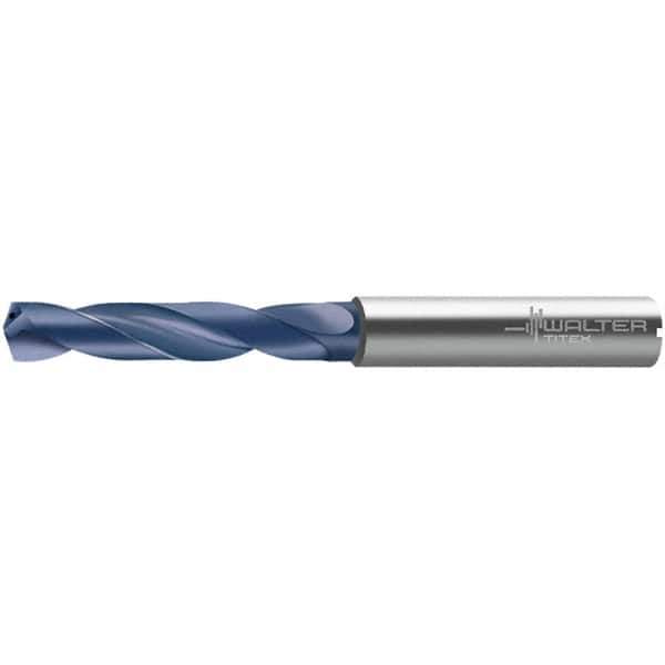 Walter-Titex - 16.5mm 140° Solid Carbide Screw Machine Drill Bit - Right Hand Cut, 73mm Flute Length, 123mm OAL, Through Coolant - Eagle Tool & Supply