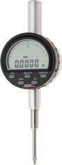SPI - 0 to 1" Range, 0.0001" Graduation, Electronic Drop Indicator - Flat & Lug Back, Accurate to 0.0006", Inch & Metric System, Digital Display - Eagle Tool & Supply