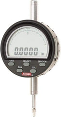 SPI - 0 to 1/2" Range, 0.0001" Graduation, Electronic Drop Indicator - Flat & Lug Back, Accurate to 0.0003", Inch & Metric System, Digital Display - Eagle Tool & Supply