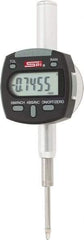 SPI - 0 to 1/2" Range, 0.0005" Graduation, Electronic Drop Indicator - Flat & Lug Back, Accurate to 0.0008", Inch & Metric System, Digital Display - Eagle Tool & Supply