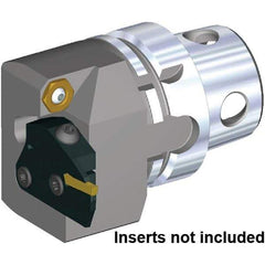 Kennametal - A4 Insert, 58mm Head Length, Modular Grooving Blade Holder Head - Right Hand Cut, System Size KM4X63, Through Coolant, Series KGMS - Eagle Tool & Supply