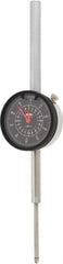SPI - 2" Range, 0-100 Dial Reading, 0.001" Graduation Dial Drop Indicator - 2.2" Dial, 0.1" Range per Revolution, 0.004" Accuracy, Revolution Counter, Includes NIST Traceability Certification - Eagle Tool & Supply