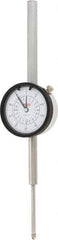 SPI - 2" Range, 0-100 Dial Reading, 0.001" Graduation Dial Drop Indicator - 2.2" Dial, 0.1" Range per Revolution, 0.004" Accuracy, Revolution Counter, Includes NIST Traceability Certification - Eagle Tool & Supply