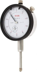 SPI - 1" Range, 0-100 Dial Reading, 0.001" Graduation Dial Drop Indicator - 2.2" Dial, 0.1" Range per Revolution, 0.002" Accuracy, Revolution Counter, Includes NIST Traceability Certification - Eagle Tool & Supply