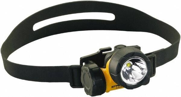 Streamlight - White LED Bulb, 90 Lumens, Hands-free Flashlight - Yellow Plastic Body, 3 AAA Alkaline Batteries Included - Eagle Tool & Supply