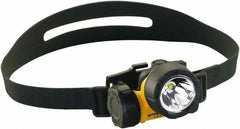 Streamlight - White LED Bulb, 90 Lumens, Hands-free Flashlight - Yellow Plastic Body, 3 AAA Alkaline Batteries Included - Eagle Tool & Supply