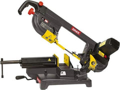 Dake - 6 x 5" Max Capacity, Semi-Automatic Geared Head Horizontal Bandsaw - 262 & 196 SFPM Blade Speed, 110 Volts, 45°, 2.5 hp, 1 Phase - Eagle Tool & Supply