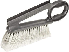 Harper Brush - 14" OAL, Synthetic Counter Brush - 2-1/4" Bristle Length, 8" Long x 1-3/4" Wide Head, Straight Foam Handle, Gray & Red - Eagle Tool & Supply