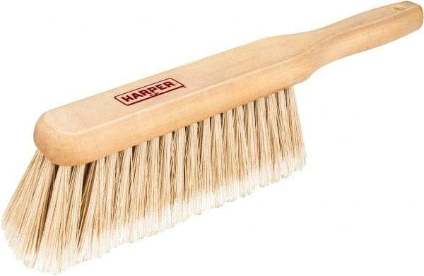 Harper Brush - 14" OAL, Synthetic Counter Brush - 2-1/4" Bristle Length, 8" Long x 1-3/4" Wide Head, Straight Wood Handle, Beige - Eagle Tool & Supply