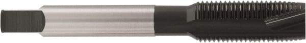 Accupro - 5/16-18, 3 Flute, Oxide Finish, Vanadium High Speed Steel Spiral Point Tap - Plug Chamfer, Right Hand Thread, 2-23/32" OAL, 0.866" Thread Length, 0.318" Shank Diam, 2/3B Class of Fit - Exact Industrial Supply