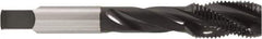 Accupro - 3/4-16 4 Flute 2/3B Modified Bottoming Spiral Flute Tap - Cobalt, Oxide Finish, 4-1/4" OAL, Right Hand Flute, Right Hand Thread, H3 - Eagle Tool & Supply