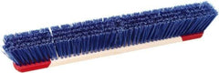 Harper Brush - 24" Rough Surface Synthetic Push Broom - 3" Bristle Length, Wood Block, Bolt-On Handle Connection, Handle Included - Eagle Tool & Supply