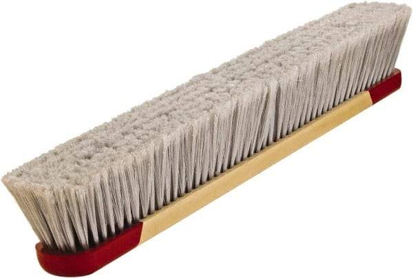 Harper Brush - 24" Smooth Surface Synthetic Push Broom - 3" Bristle Length, Plastic Block, Bolt-On Handle Connection, Handle Included - Eagle Tool & Supply