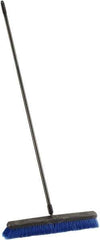 Harper Brush - 24" Medium Duty Synthetic Push Broom - 3" Bristle Length, Plastic Block, Threaded Handle Connection, Handle Included - Eagle Tool & Supply