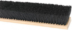 Harper Brush - 36" Medium Duty Tampico Push Broom - 3" Bristle Length, Wood Block, Threaded Handle Connection, Handle Sold Separately - Eagle Tool & Supply