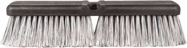 Harper Brush - 14" OAL, Vehicle Wash Brush - Black Flagged Plastic Bristles, 2-1/4" Trim Length - Eagle Tool & Supply