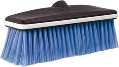 Harper Brush - 10" OAL, Vehicle Wash Brush - Black & Blue, Polyester Bristles, 2-1/4" Trim Length - Eagle Tool & Supply