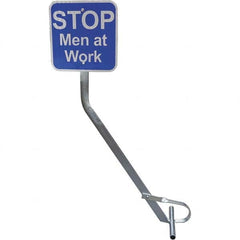 Railhead Corporation - "STOP Crew At Work," 12" Wide x 12" High Aluminum Warning & Safety Reminder Sign - Eagle Tool & Supply