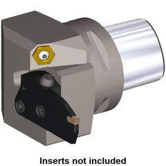 Kennametal - System Size PSC63, Left Hand Cut, 48mm Max Depth of Cut, 32.5mm Max Width of Cut, Modular Cutoff Cutting Unit Head - Beyond Evolution Blades Insert Style, 1.89" Head Length, 1.28" Center to Cutting Edge, Series Beyond Evolution - Eagle Tool & Supply
