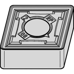 Kennametal - CNMG544 RP Grade KCPK05 Carbide Turning Insert - Al2O3 Finish, 80° Diamond, 5/8" Inscr Circle, 1/4" Thick, 1/16" Corner Radius - Eagle Tool & Supply