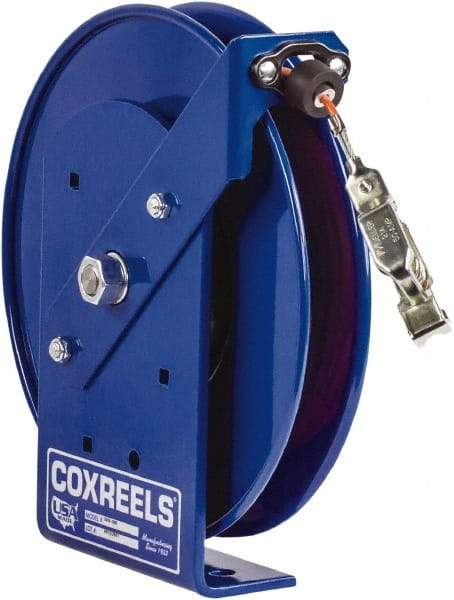 CoxReels - 5/32 Inch x 100 Ft. Stranded Cable Grounding Reel - Hand Crank Reel, Galvanized Steel Cable - Eagle Tool & Supply