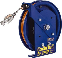 CoxReels - 5/32 Inch x 75 Ft. Stranded Cable Grounding Reel - Spring Driven Reel, Galvanized Steel Cable - Eagle Tool & Supply