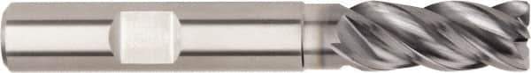 Kennametal - 12mm, 4 Flute, Single End, Solid Carbide, Corner Chamfer End Mill - 83mm OAL, 38° Helix, Right Hand Flute, 26mm LOC, Right Hand Cut, 36mm Extended Reach - Eagle Tool & Supply