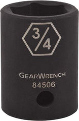 GearWrench - 1/2" Drive 1-1/2" Standard Impact Socket - 6 Points - Eagle Tool & Supply