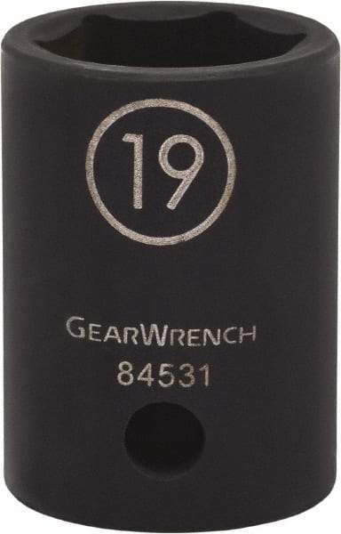 GearWrench - 1/2" Drive 32mm Standard Impact Socket - 6 Points - Eagle Tool & Supply