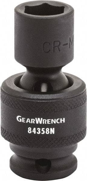 GearWrench - 1/2" Drive 9/16" Standard Universal Impact Socket - 6 Points - Eagle Tool & Supply