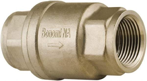 BONOMI - 1" Stainless Steel Check Valve - Spring Check, NPT, 800 WOG - Eagle Tool & Supply