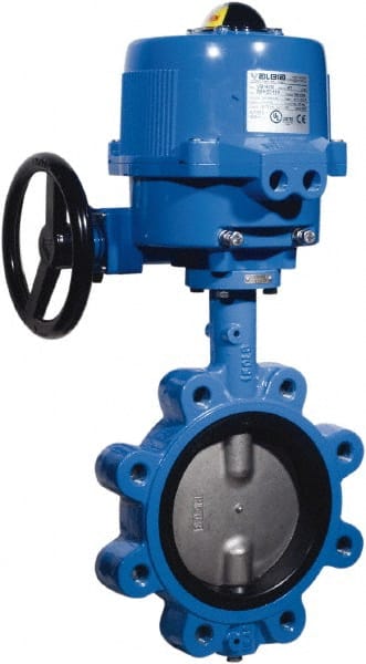 BONOMI - Actuated Butterfly Valves; Pipe Size: 10 (Inch); Actuator Type: Electric ; Style: Lug ; Material: Ductile Iron ; WOG Rating (psi): 200 ; Seat Material: EDPM - Exact Industrial Supply