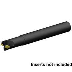 Kennametal - 1-1/2" Cut Diam, 2.5mm Max Depth, 1-1/4" Shank Diam, Cylindrical Shank Indexable High-Feed End Mill - Screw Holding Method, XD..1205..R Insert, 7792VXD12 Toolholder, Through Coolant - Eagle Tool & Supply
