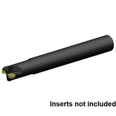 Kennametal - 25mm Cut Diam, 1.5mm Max Depth, 25mm Shank Diam, Cylindrical Shank Indexable High-Feed End Mill - Screw Holding Method, XD..090408 Insert, 7792VXD09 Toolholder, Through Coolant - Eagle Tool & Supply