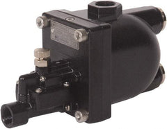 PRO-SOURCE - 3/4" Inlet, Zero Air Loss Condensate Drain Valve - 1/2" NPT Outlet, 87 to 175 psi - Eagle Tool & Supply