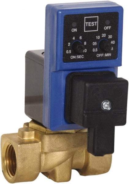 PRO-SOURCE - 1/4" Inlet, Electronic Condensate Drain Valve - 1/4" NPT Outlet, 230 psi - Eagle Tool & Supply