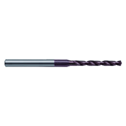 #47 Dia. x #47 Shank × 12 mm Flute Length × 38 mm OAL, 118°, TiAlN, Solid Carbide Drill - Eagle Tool & Supply