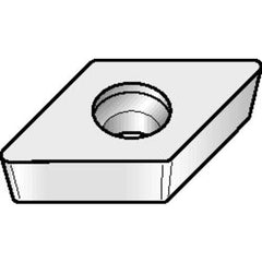 DCMW 432 None|W THM, 1/32″ Corner Radius, 3/16″ Thick, 1/2″ Inscribed Circle, Uncoated, Turning Indexable Insert - Eagle Tool & Supply