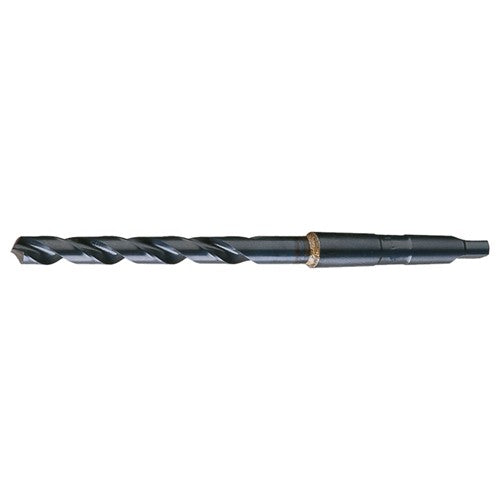 35/64 RHS / RHC HSS 118 Degree Radial Point General Purpose Taper Shank Drill - Steam Oxide - Exact Industrial Supply