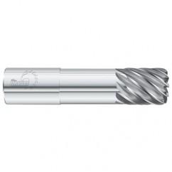 5/8 Dia. x 4 Overall Length 4-Flute .090 C/R Solid Carbide SE End Mill-Round Shank-Center Cut-Uncoated - Eagle Tool & Supply