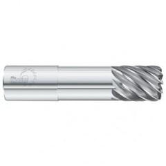 5/8 Dia. x 4 Overall Length 4-Flute .090 C/R Solid Carbide SE End Mill-Round Shank-Center Cut-Uncoated - Eagle Tool & Supply